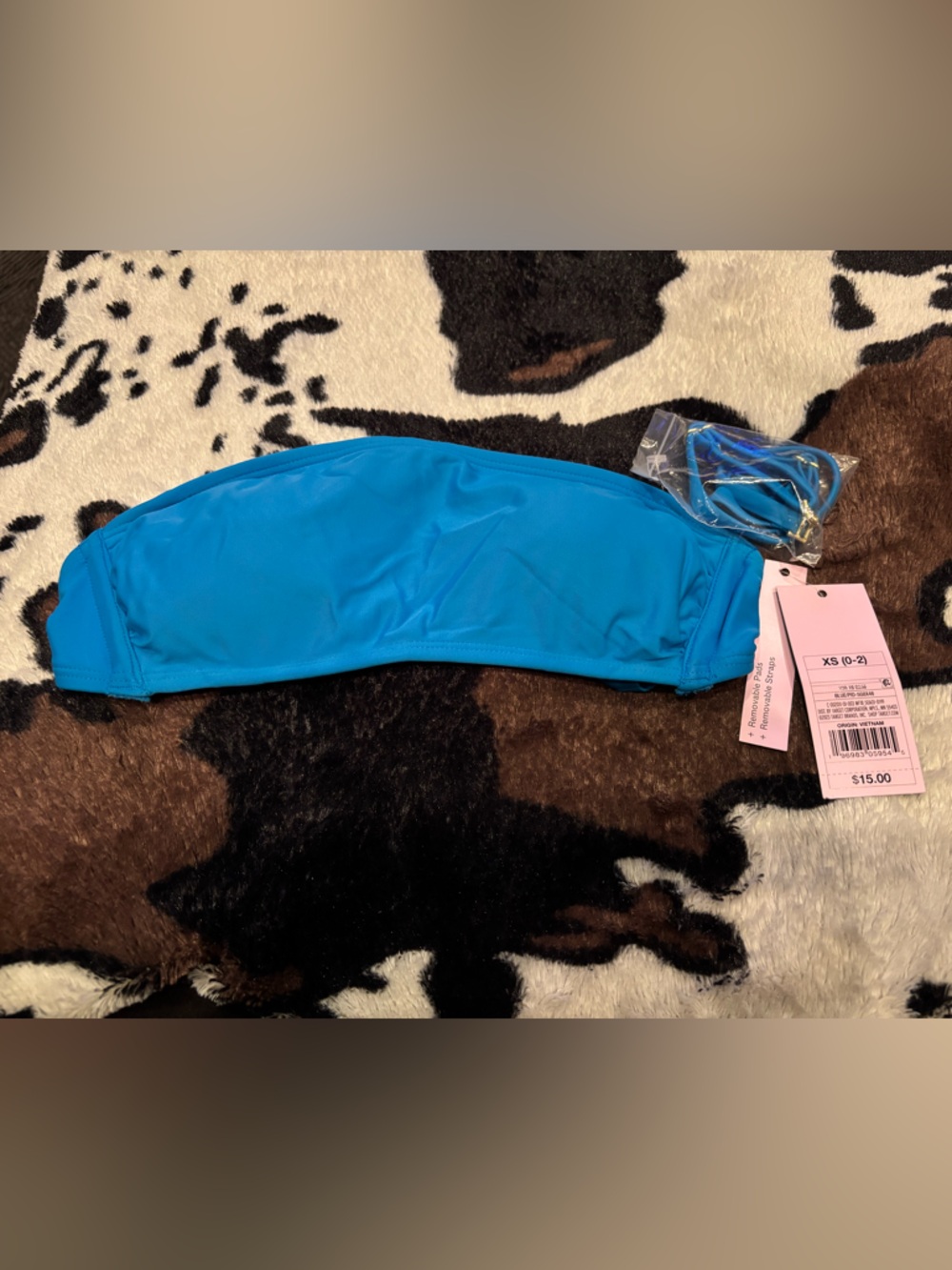 Wild fable Bright Blue bikini top Removable Straps